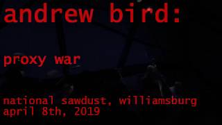 Andrew Bird - Proxy War - National Sawdust Williamsburg April 8 2019