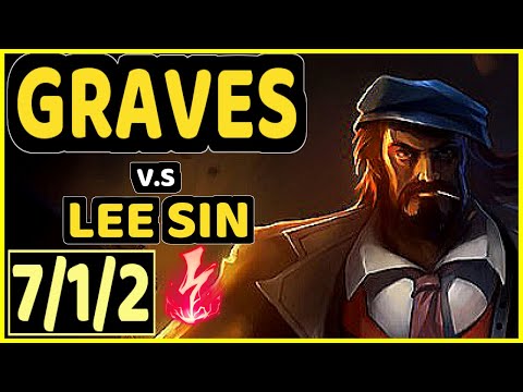PRIDE (GRAVES) vs LEE SIN - 7/1/2 KDA JUNGLE CHALLENGER GAMEPLAY - EUW