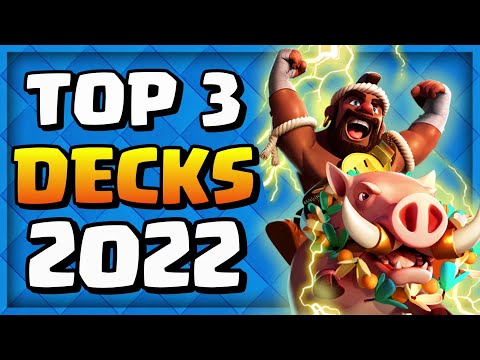 TOP 3 HOG RIDER DECKS! CLASH ROYALE BEST HOG RIDER DECKS!!