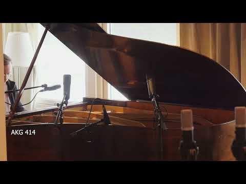 Grand piano recording - microphone placement sound example