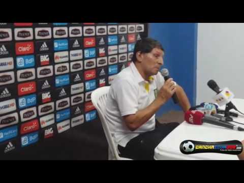 Luis Leguizamón, técnico E del Deportivo Cuenca-Rueda de prensa-2016 07 08