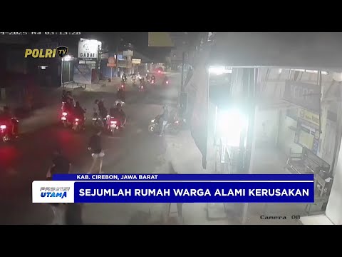 POLISI BURU GENG MOTOR YANG SERANG PERMUKIMAN WARGA