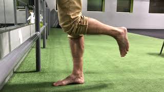 Barefoot Running Exercise: Single Leg Heel Raises