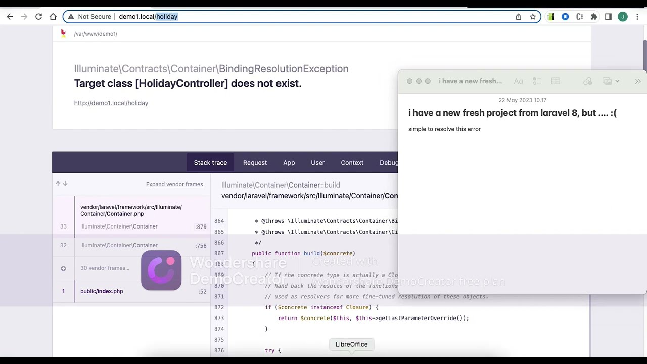Laravel 8 Target class [Controller] does not exist