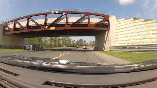24 hour of LeMons New Jersey Motorsports Park Shamrockin and rollin spinout drivers view