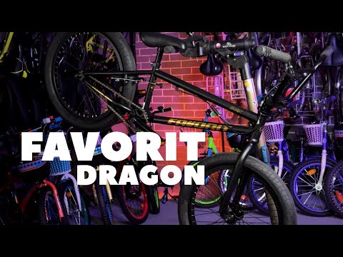 Велосипед Favorit BMX Dragon-20US (DRG20U11BKG) - видео 1