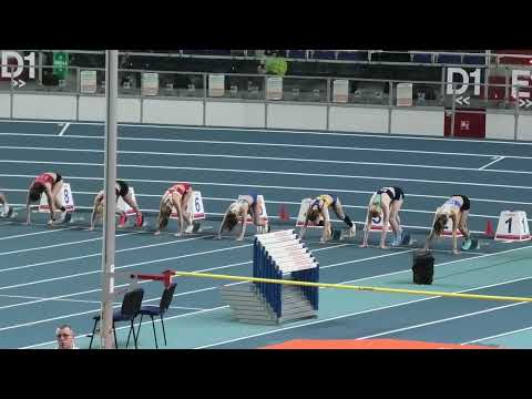 60m kobiet U18 bieg 1 - Toruń 20220122