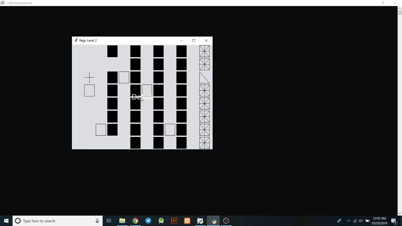 Pegs Game in Python with source code| Source Code & Projects