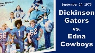 preview picture of video '1976 Dickinson Gators vs Edna Cowboys'