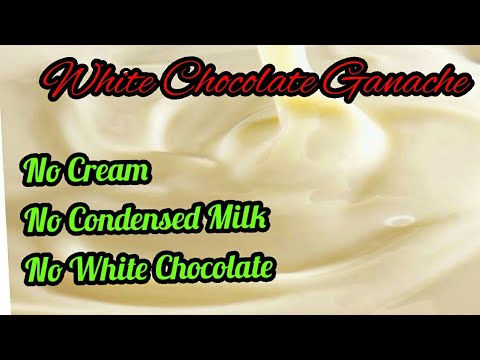 White Chocolate Ganache For Donuts , Cake 🎂 Recipe By Batool  Cuisine