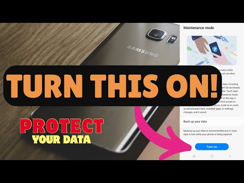 How to Enable / Disable Maintenance Mode on Samsung Phones - Protect Your Data When Send to Repair!