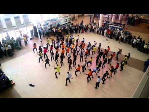 Flash Mob At Murtala Mohammed Airport Lagos