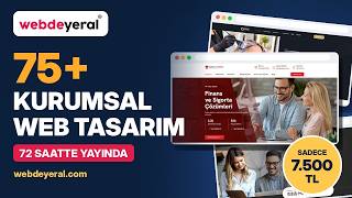 75+ Kurumsal Web Tasarım | 72 Saatte Yayında, Kampanya Fiyatı 7.500 TL | webdeye
