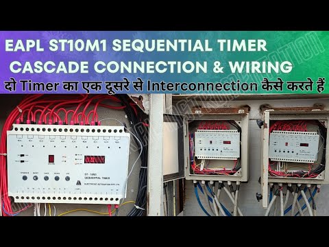 EAPL Sequential Timer ST10M1 Cascade connection & programming #timer #st10m1 #sequentialtimercard