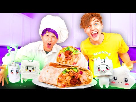 LANKYBOX Tries COOKING COMPETITION! (JUSTIN vs. ADAM vs. FOXY vs. BOXY vs ROCKY vs GHOSTY) *MUKBANG*