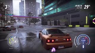 NFS Heat  180NX RUN#1　サーキットバトル　スターダスト