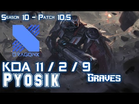 DRX Pyosik GRAVES vs LEE SIN Jungle - Patch 10.5 KR Ranked