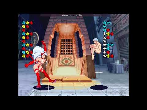 Downback Fightclub #8 Vampire Savior: ailerus (Felicia) vs Diar (Lilith) with Inputs.