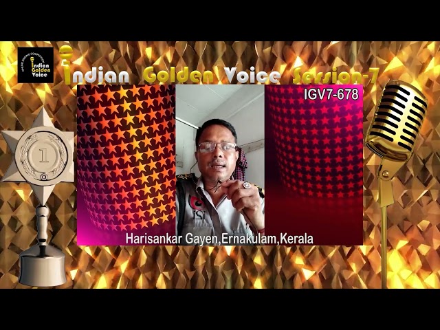 Harisankar Gayen – Online Singing Competition – Indian Golden Voice Session 7 – Mangrove Production