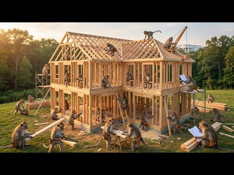 Indian monkeys built a luxurious, fully equipped villa (4K)