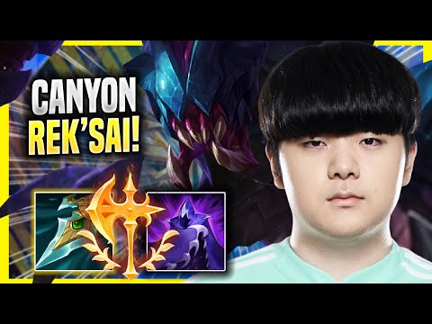 CANYON DOMINATING WITH REK'SAI! - DK Canyon Plays Rek'sai JUNGLE vs Lee Sin! | Season 2022