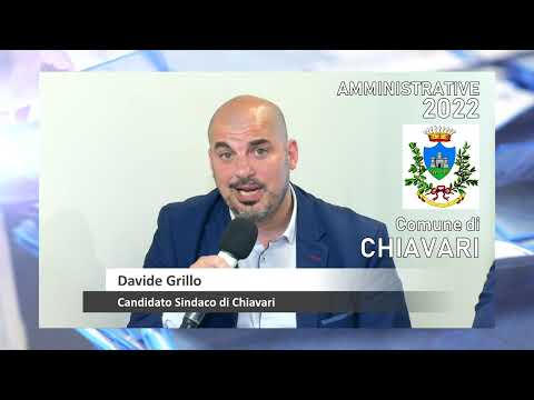 Elezioni 2022, Chiavari: il candidato sindaco Davide Grillo