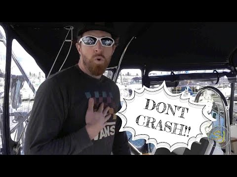 DOCKING AND MANEUVERING FULL KEEL  S2:E2 Sailing Stella J - Island Packet 38