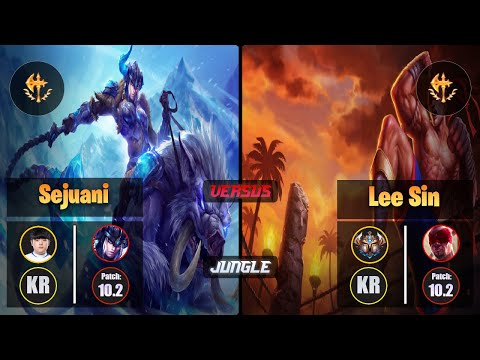 Canyon SEJUANI (Jungle) [Conqueror] VS LEE SIN - Challenger KR Patch 10.2