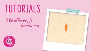 staafknoopje borduren