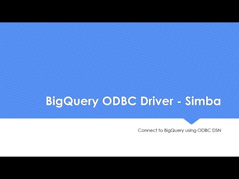BigQuery ODBC Driver - Simba using Service Account