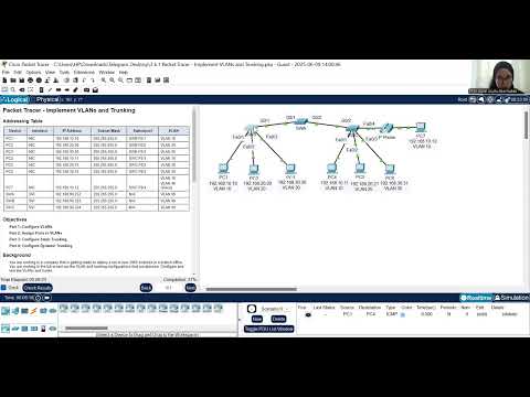 3.6.1 Packet Tracer - Implement VLan'S and Trunking