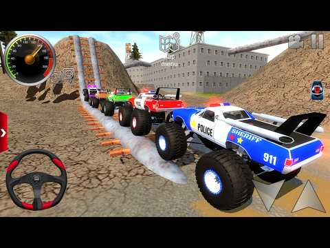 Monster Truck Offroad Driving Simulator 3D - Impossible Car Stunt Ramp Racing - Android Gameplay #3