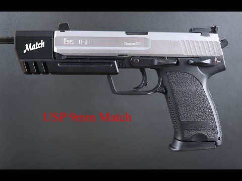 HK Heckler Koch USP Match 9mm aka the Laura Croft Pistol
