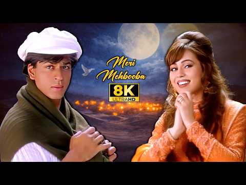 Meri Mehbooba 8K Full Video Song  90s | Shahrukh Khan | Mahima | Kumar Sanu & Alka Yagnik | Pardes