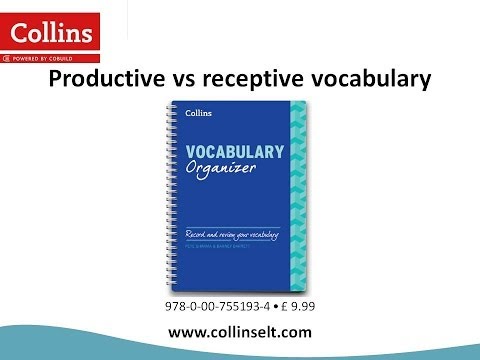 Productive vs receptive vocabulary
