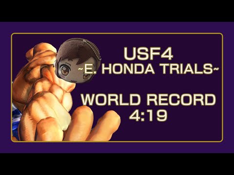 USF4 E. Honda Trials Speedrun WR - 4:19