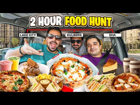 2 Hours Food Challenge in Lahore - Lake City to Gulberg to DHA - Failed or passed? 😨