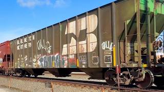 🔴 RARE OLD BURLINGTON NORTHERN HOPPER STILL RUNNING IN 2026 | FORT WAYNE LINE | COLUMBIANA, OHIO