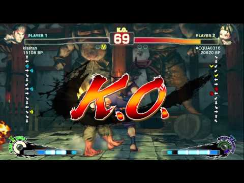 Aqua [Ibuki] vs kisaran [Ryu] SSF4 Japanese Online Ranked Matches - TRUE-HD