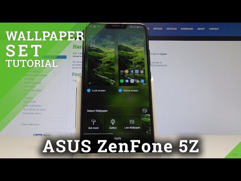 How to Change Wallpaper on ASUS ZenFone 5Z - Choose Wallpaper for Home Screen