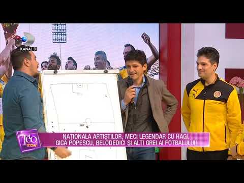Teo Show (09.11.) - Nationala artistilor, meci legendar cu Hagi, Popescu si alti grei ai fotbalului!