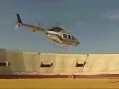Helicopter Crash at Stadium a Bell 206 Twin Ranger Chopper Crashes in Bullfighting Ring Madrid Spain