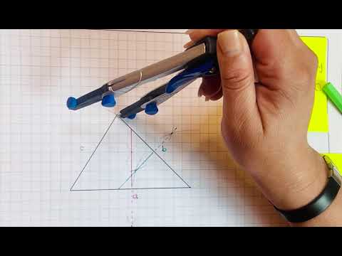 Trazo de mediatrices y de circuncentro con regla y compás