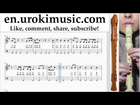 Recorder lessons (G.) LSD - Thunderclouds ft. Sia, Diplo, Labrinth Sheet Music Tutorial um-i-rn352