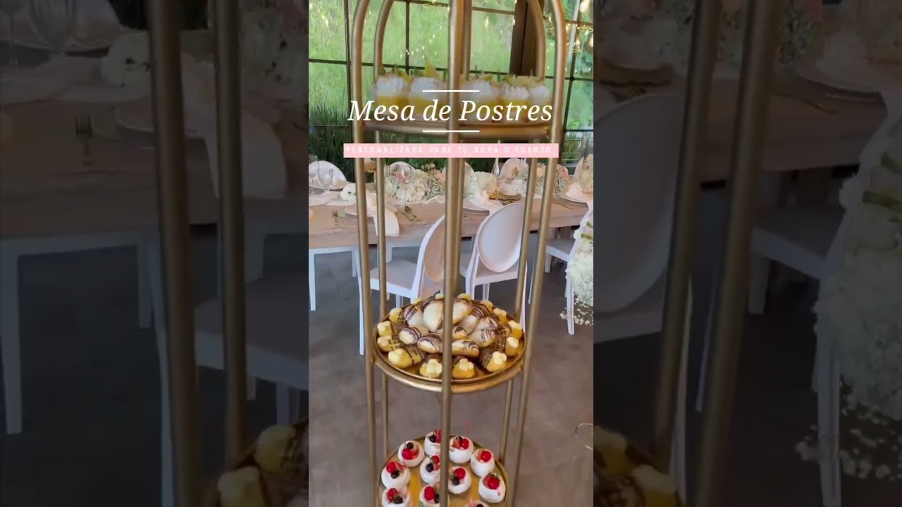 Una mesa de Postres Espectacular para tu Boda 💍✨ #bodas #weedingplanner