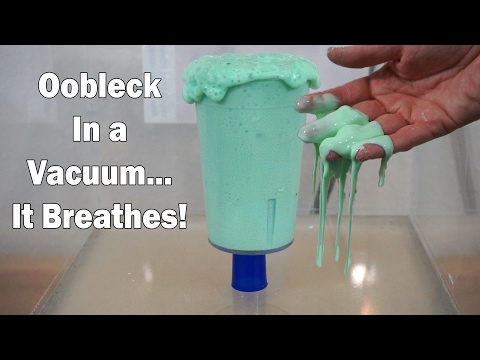 What Happens When You Put Oobleck In A Vacuum Chamber? Does It Flow Slower? Video