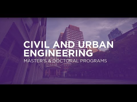 Graduate Programs in Civil and Urban Engineering at NYU Tandon