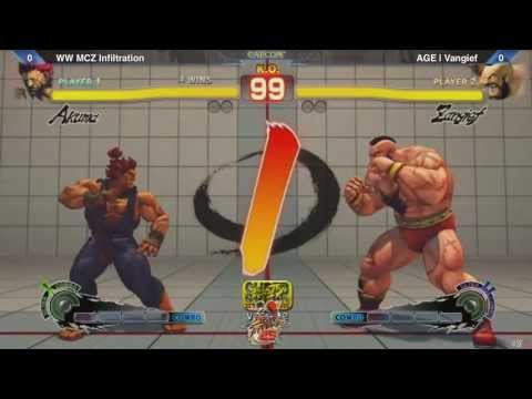 SF 25th Anniversary Tournament: Vangief (Zan) vs Infiltration (Akuma)