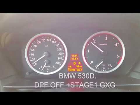 BMW e60 530d 218hp chiptuning stage1 and DPF OFF