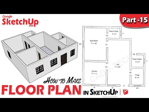15 | SketchUp Floor Plan Tutorial for Beginners DeepakVerma dp